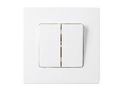 Выключатель 2 клав. (cкрытый, 10А) белый, Мастер, BYLECTRICA (BYLECTRICA) (С510-2002)