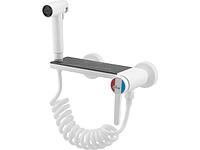 Смеситель для биде (Lt) D35, серия Lotus белый, a-five (На стену, Излива нет) (a-five) (A5-0745)