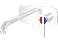 Смеситель для ванны (Lt) D35, серия Lotus белый, a-five (Встраиваемый, Короткий излив) (a-five) (A5-0744)