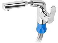 Смеситель для умывальника (Lt) D35, серия Iris хром, a-five (Излив: длина 185 мм, высота 124 мм,