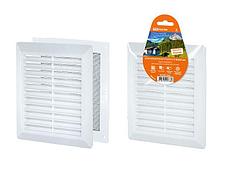 Решетка вентиляционная разъемная с москитной сеткой, наклонные жалюзи, 218х295 TDM (TDM) (SQ1807-0023)