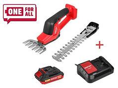 Аккум. ножницы садовые WORTEX SG 1820 в кор. + насадка-кусторез ALL1 МЕГА АКЦИЯ (18.0 В, 1 акк., 2.0 А/ч,