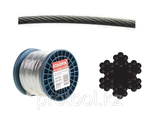Трос стальной, оцинк. М14 DIN 3060 (бухта 100 м) STARFIX (STARFIX) (SMP-53715-100)