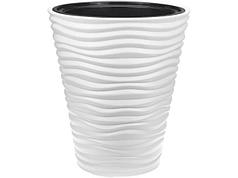 Кашпо ДЮНА D340мм H385мм 19,5л со вставкой (белый) IDEA (IDEA) (М3401)