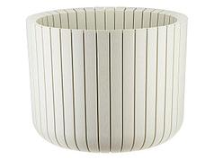 Кашпо ШАТО D250мм H200мм 8л (белый ротанг) IDEA (IDEA) (М3039)