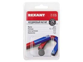 Магнит неодимовый диск 15х10мм сцепление 8 кг (Упаковка 1 шт) REXANT (REXANT) (72-3135), фото 4