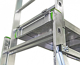 Вышка-тура алюминиевая с подъемным механизмом с настраиваемыми ножками Sarayli, 5,3 м, фото 2