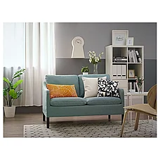 ГРУВАН 2-местный диван, Tibbleby светло-серо-бирюзовый ИКЕА, IKEA, фото 3