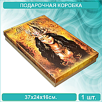 Подарочная коробка "Казахская девушка" 37х24х16 см