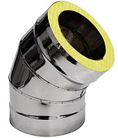 Отвод термо 135*115*200, AISI 430/430, 0,8 мм/0,5мм