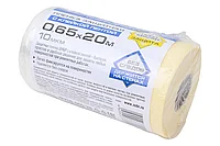 Пленка укрывная с клейкой лентой, 10 мкм HDPE, ЗУБР ПРОФЕССИОНАЛ 20 м x 0.65 м