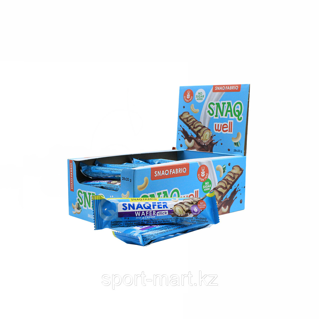 Вафли протеиновые Snaqfabriq SNAQ well