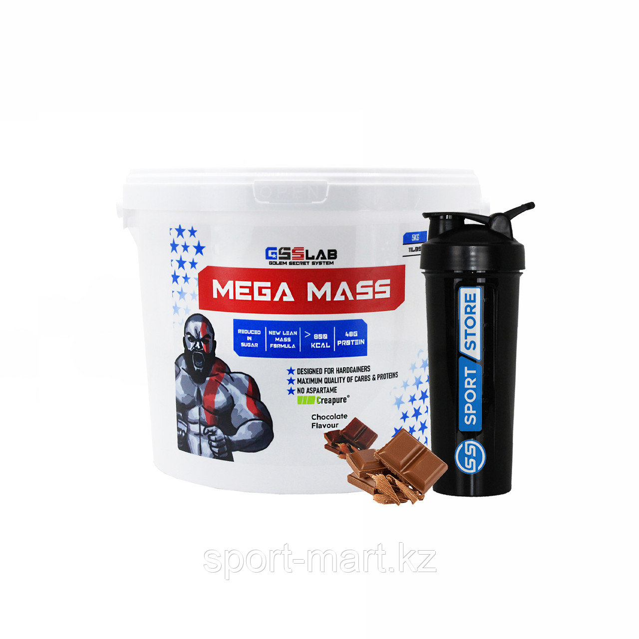 Гейнер высокоуглеводный GSSLab Mega mass 50 порций 5000 гр