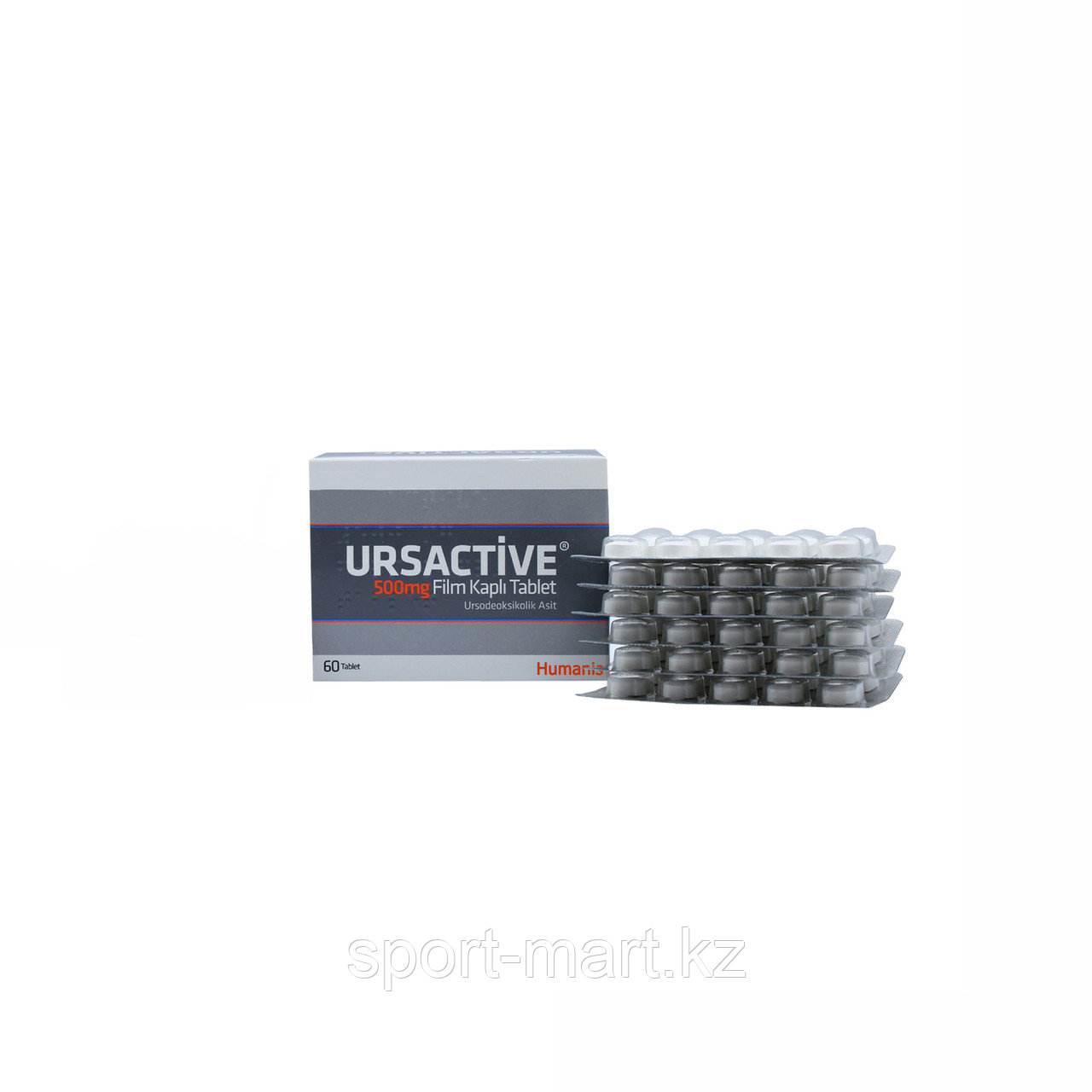 Урсосан Ursactive Humanis 500 мг/1 таблетка 60 таблеток