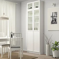 Шкаф БИЛЛИ/ОКСБЕРГ белый ИКЕА, IKEA, фото 4