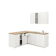 Кухня КНОКСХУЛЬТ кухня, белая, 182x183x220 см ИКЕА, IKEA
