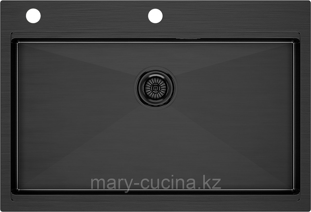 Кухонная Мойка Нерж Paulmark Vast-Pro PM 707551-GM Вороненая сталь