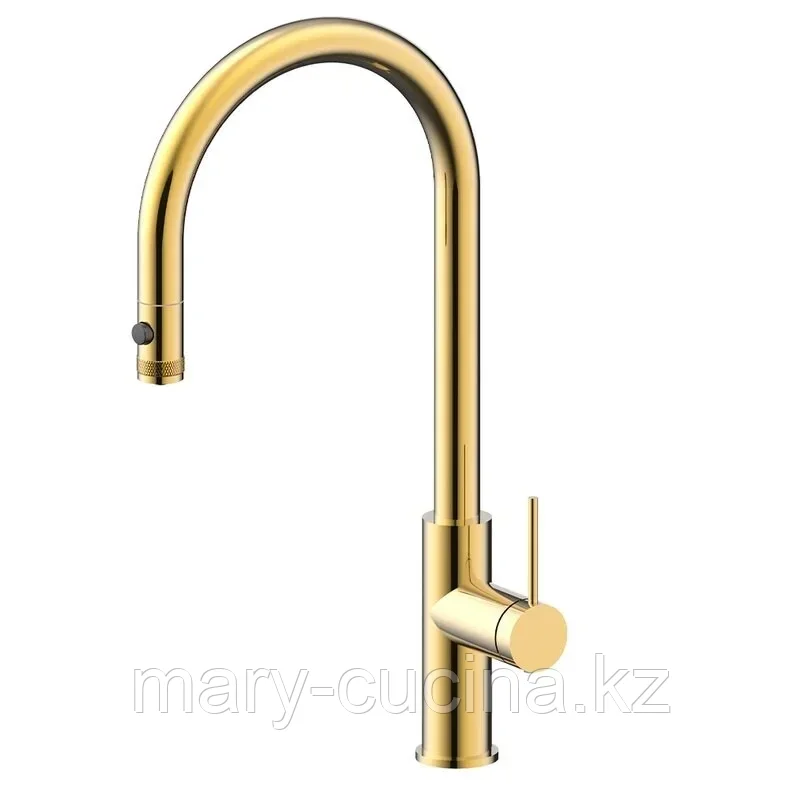Кухонный Смеситель Нерж Paulmark Galant - светлое брашированное золото (Ga213077-SBG)
