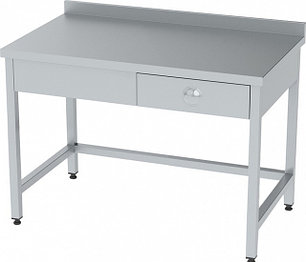 Рабочие столы из нержавеющей стали с одним ящиком