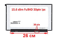 ЖК экран для ноутбука 15.6 N156HCA-EAB REV.C2 15.6 slim 30 pin IPS 60Hz 1920x1080 FullHD 350mm без ушей