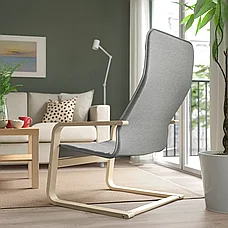 ОРСУНДА кресло, Книса светло-серое ИКЕА, IKEA, фото 4