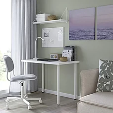 Стол Alexys / АДИЛЬС 100х60 белый ИКЕА, IKEA, фото 4