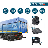 Комплект на 2 камеры NSCAR BN201 FullHD_SD с опциями 4G+GPS/Глонасс (по 969)