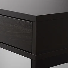 АЛЕКС письменный стол, черно-коричневый, 132x58 см ИКЕА, IKEA, фото 6