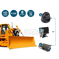 Комплект кругового обзора для спецтехники NSCAR BV360°