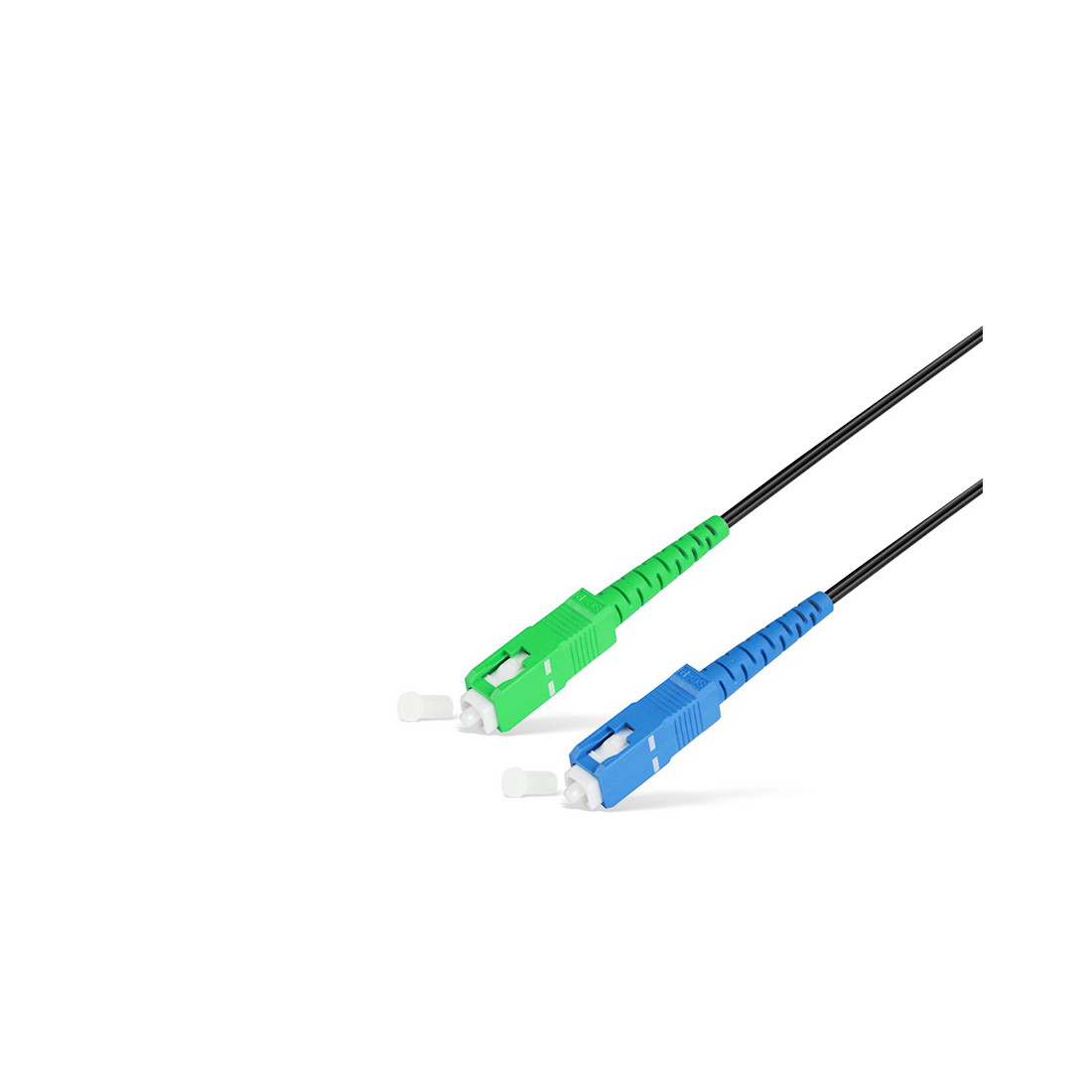 Абонентский FTTH Патч Корд SС/UPC-SC/APC SM 1 м Black, фото 1