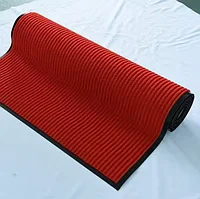 Дорожка грязезащитная, красная, Д-15м, Ш-120см, В-6мм