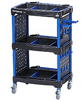Тележка инструментальная, 3 пластиковые полки, синяя NORDBERG T32B