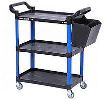 Тележка инструментальная, 3 пластиковые полки, синяя NORDBERG T31B