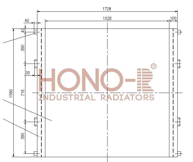 Радиатор для Hitachi EX5500