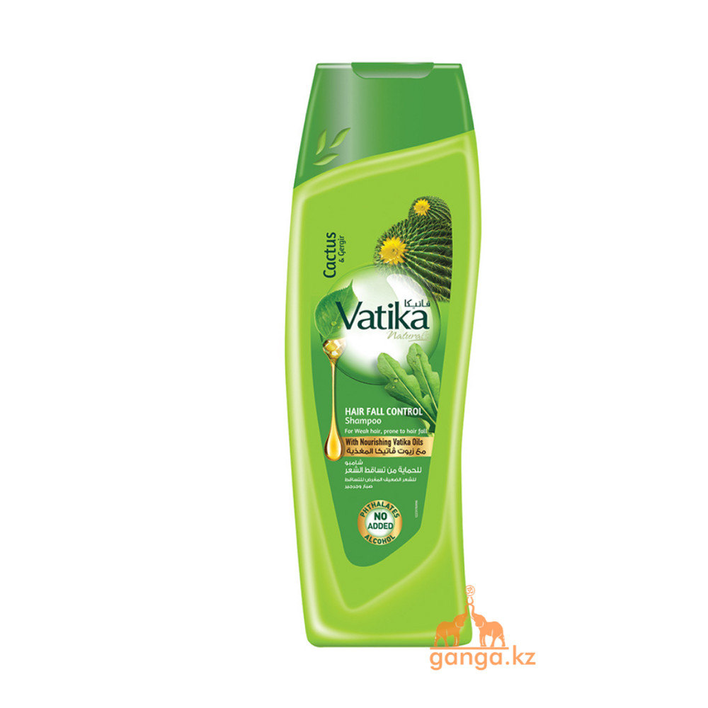 Шампунь против выпадения волос с Кактусом и Гаргирой Ватика (Hair Fall Control Vatika DABUR), 400 мл