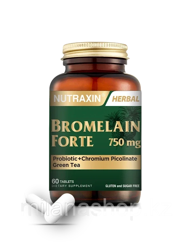 Nutraxin Bromelain Forte ( Бром - успокоительное ) 60 таблеток