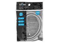 Шланг душевой, SUS/EPDM, 1/2" г-г 150 см, хром, a-five (Гайка латунь (anti-twist), 10 бар) (a-five) (A5-020)