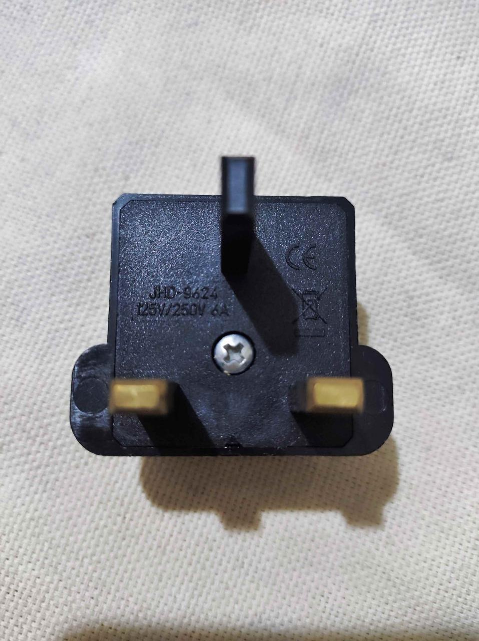 Сетевой адаптер переходник на британскую вилку, тип G ОАЭ, UK, 6А, фото 1