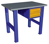 Верстак слесарный с подвесной тумбой металлический CraftLab