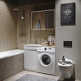 Шкаф-зеркало «SIMPLEX» 100см с подсветкой (цвет: белый), фото 2