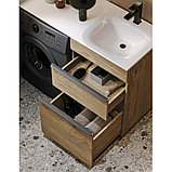 Тумба напольная «TERRA» с двумя ящиками справа 115см с умывальником Forma 115 правая (цвет: дуб балтийский), фото 6