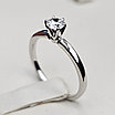Серт. IGI Золотое кольцo 18 р с бриллиантом 0,32Ct SI1/E, EX, фото 7