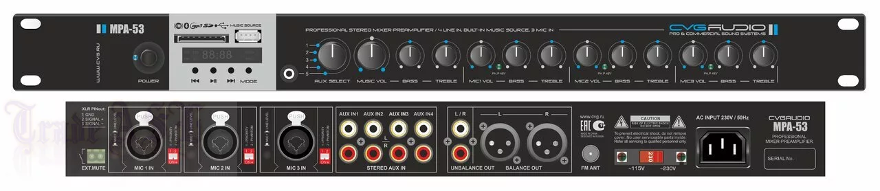 Микшер-предусилитель CVGaudio MPA-53