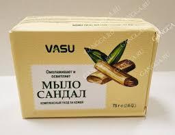 Натуральное мыло с сандалом 75 гр, Vasu Sandal Soap