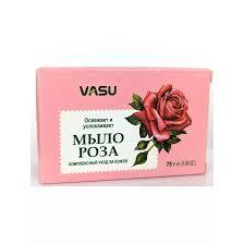 Натуральное мыло с розой 75 гр, Vasu Rose Soap