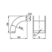 Угол CD 90 вертикальный внешний 90° DKC 200x80 в комплекте, фото 2