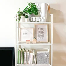 Стеллаж, ЛЕРБЕРГ Леберг, белый, 60х148 см ИКЕА, IKEA, фото 6