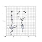 Серьги из серебра с фианитами SOKOLOV 94027081 серебро с родием, фото 4