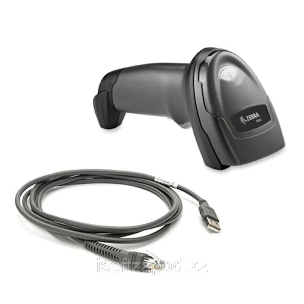 РУЧНОЙ СКАНЕР ШТРИХКОДА ZEBRA DS2208 2D, С КАБЕЛЕМ