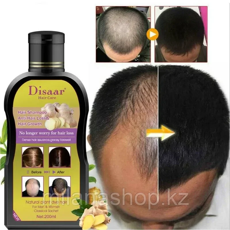 Disaar Anti- hair loss & Hair Growth + GINGER Шампунь Против выпадения волос ИМБИРЬ 200 мл